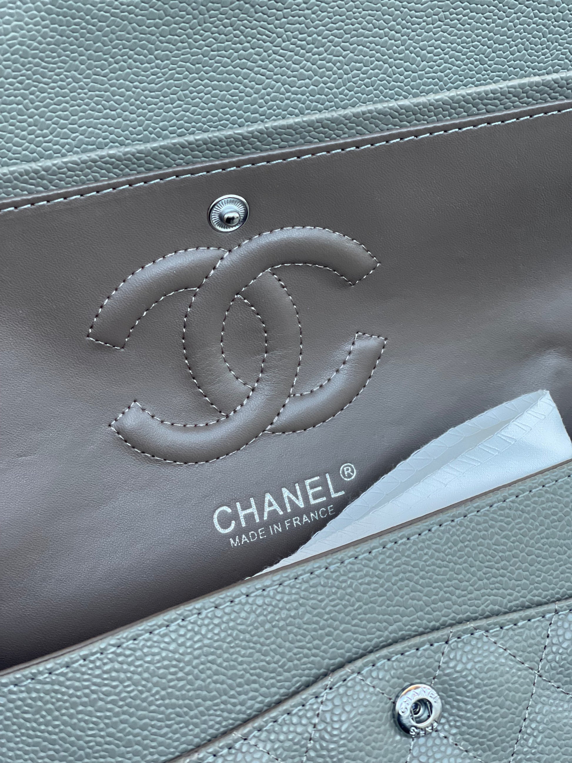 Sac matelassé gris