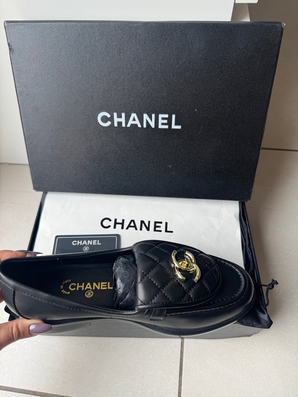 Mocassins en cuir 39