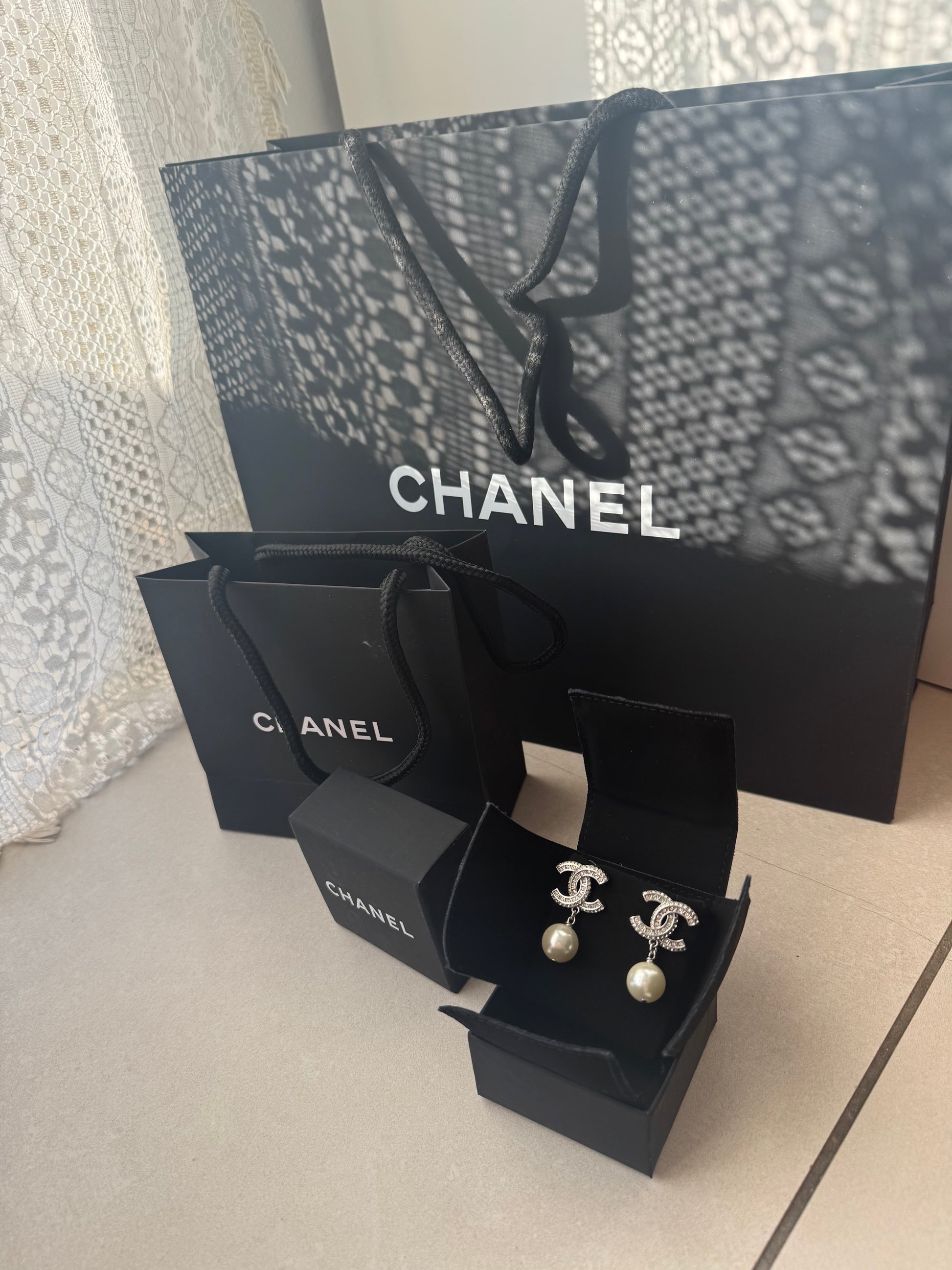 Boucle d’oreilles perle