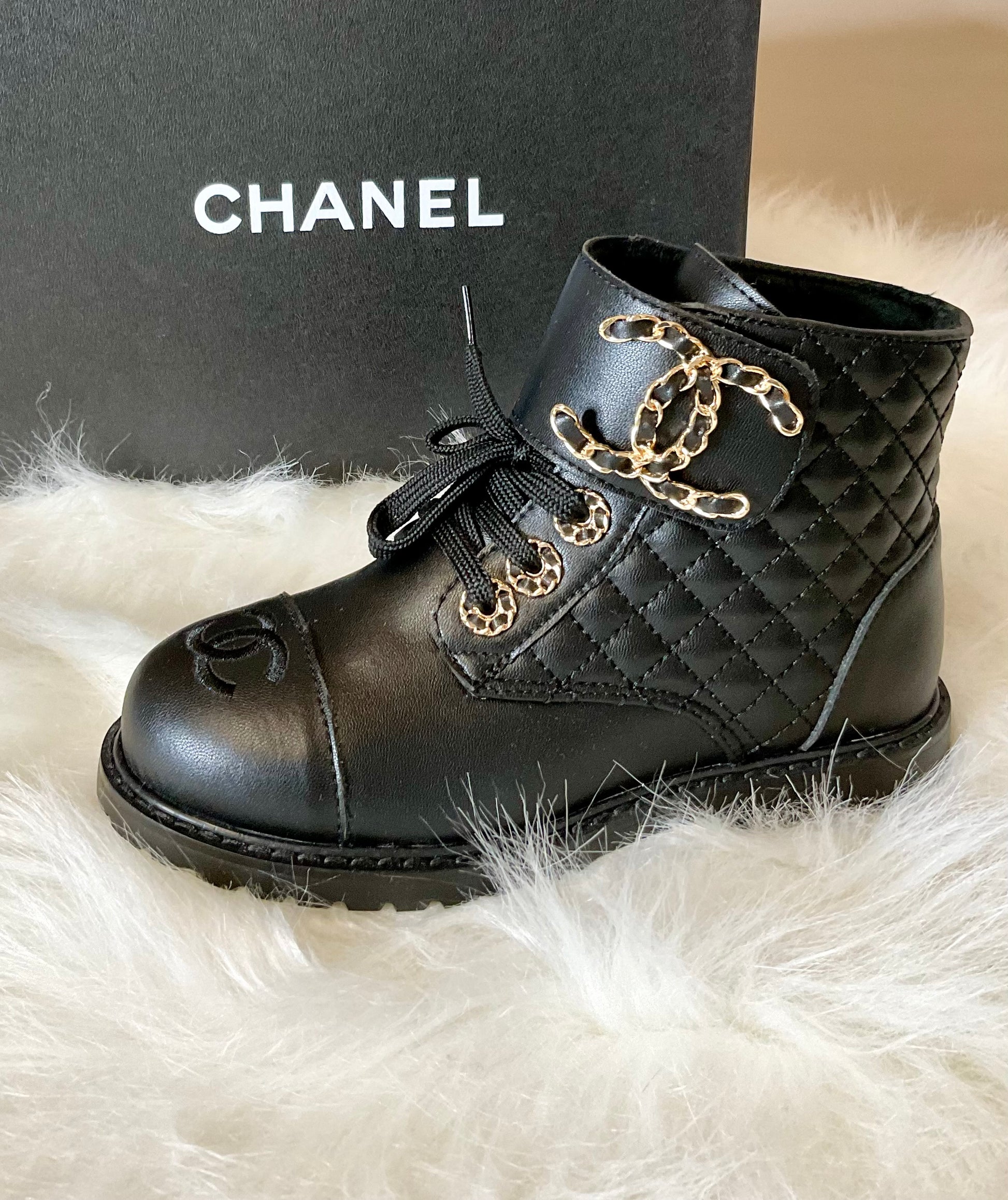 Bottine fille noir ou beige