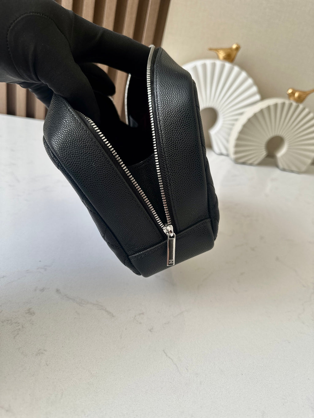 Vanity cuir caviar
