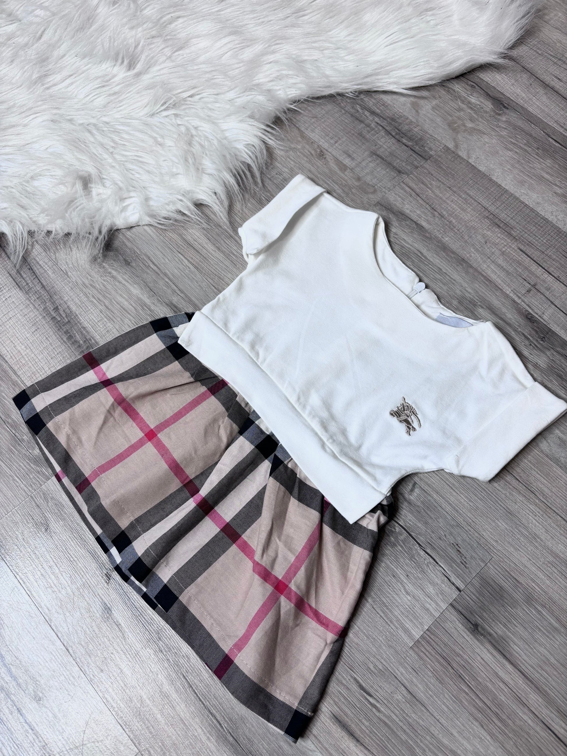 Robe fille noir, blanc ou rose