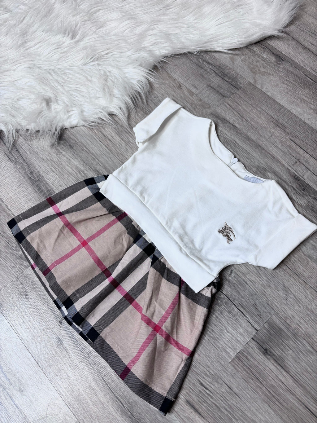 Robe fille noir, blanc ou rose