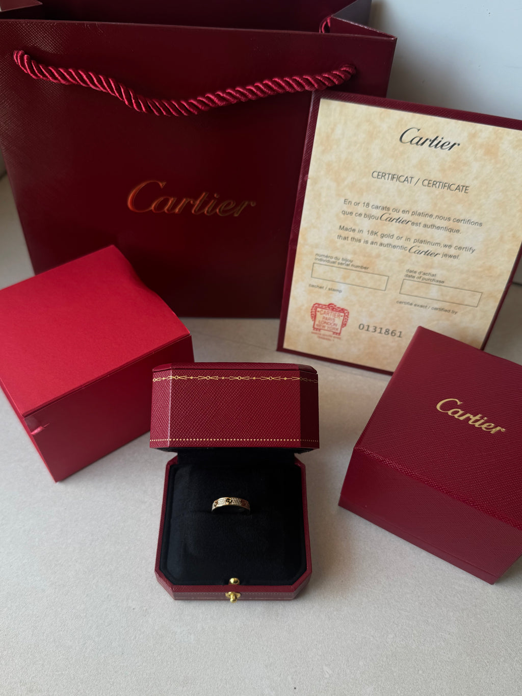 Bague amour diamant
