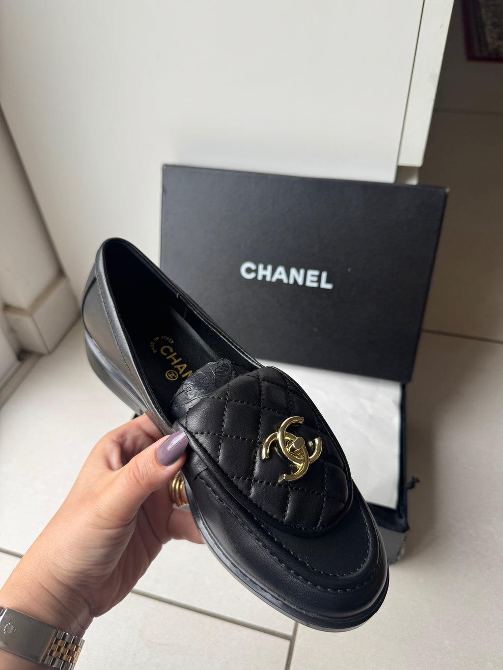 Mocassins en cuir 39