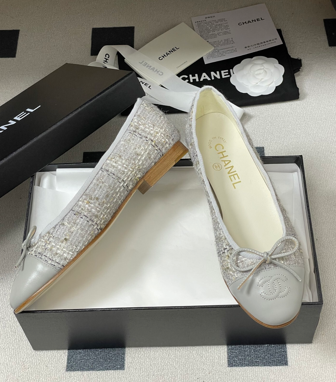 Ballerine femme 🩶🤍