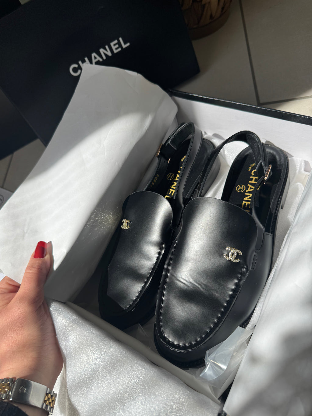 Mocassin cuir