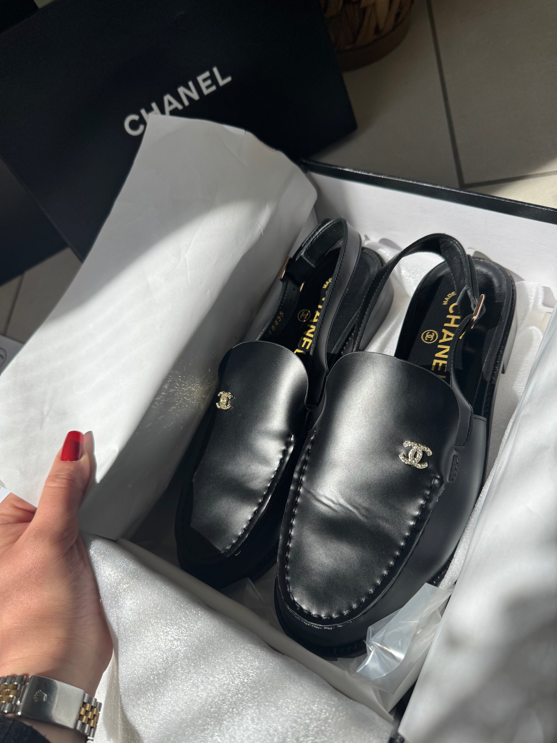 Mocassin cuir
